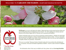 Tablet Screenshot of carlsonorchards.com